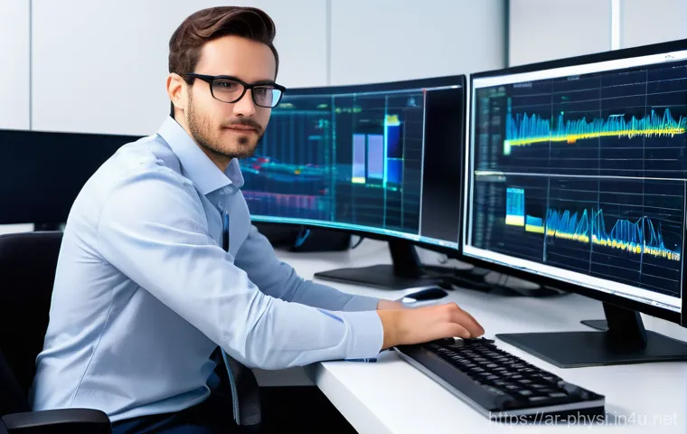 물리학 실험 데이터 분석법 - **Prompt:** A young, determined physics student, dressed in a neat, modest lab coat over a long-slee... 물리학 실험 데이터 분석법 - **Prompt:** A young, determined physics student, dressed in a neat, modest lab coat over a long-slee...